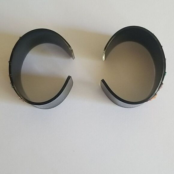 1 dozen Acrylic Cuff Bracelets with Embellishments - Picture 8 of 9